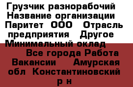 Грузчик-разнорабочий › Название организации ­ Паритет, ООО › Отрасль предприятия ­ Другое › Минимальный оклад ­ 29 000 - Все города Работа » Вакансии   . Амурская обл.,Константиновский р-н